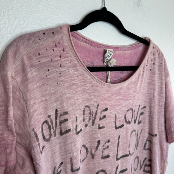 Magnolia Pearl Love Love Love Tee Purple Multi NWT - Picture 3 of 10